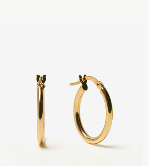 Hoop Earrings in 9k Yellow Gold, 19mm