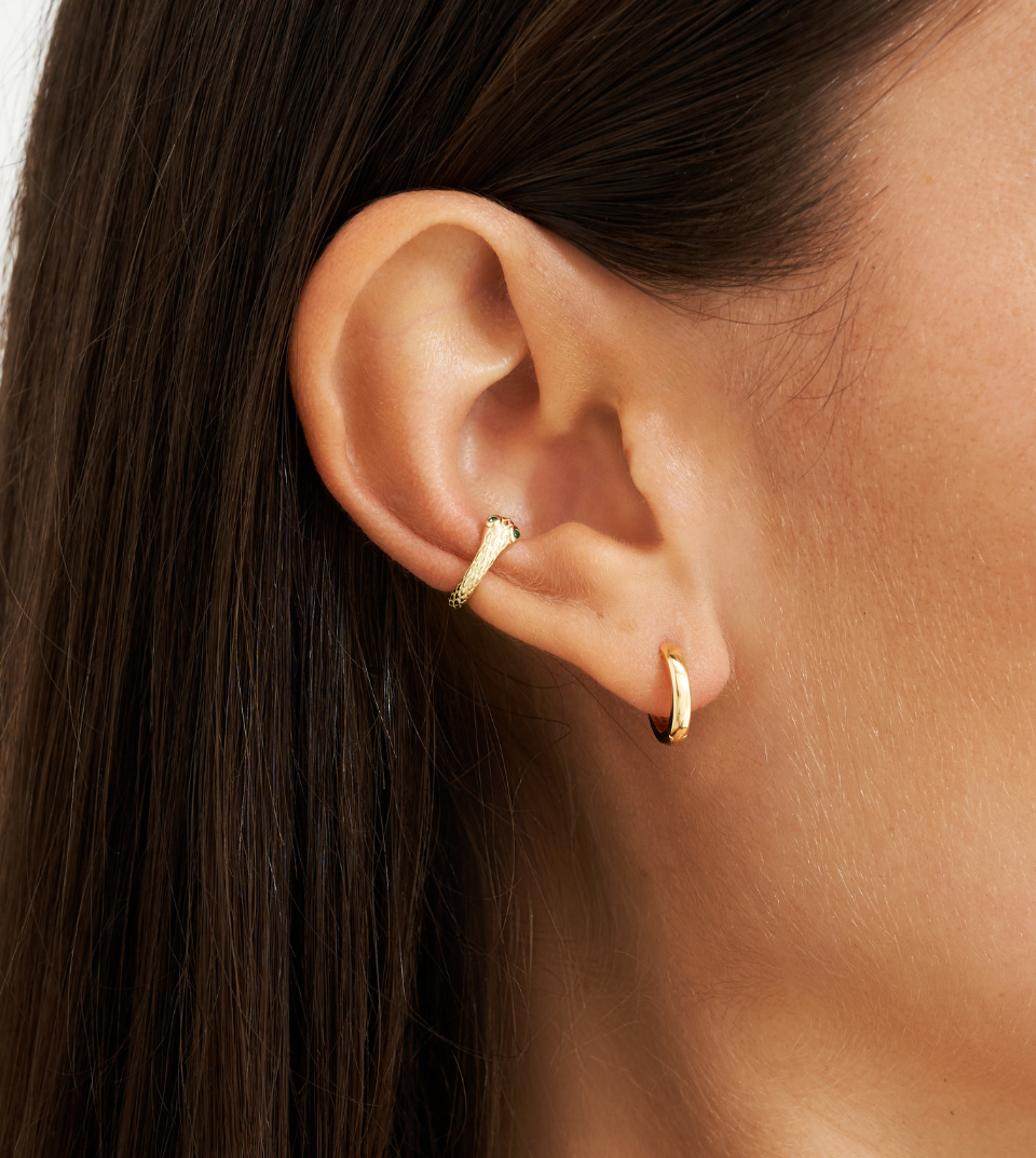 Single Huggie Earring, 8mm