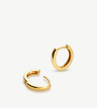 Huggie Earrings in Yellow Gold, 8mm