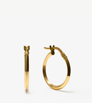 Hoop Earrings in 9k Yellow Gold, 18mm