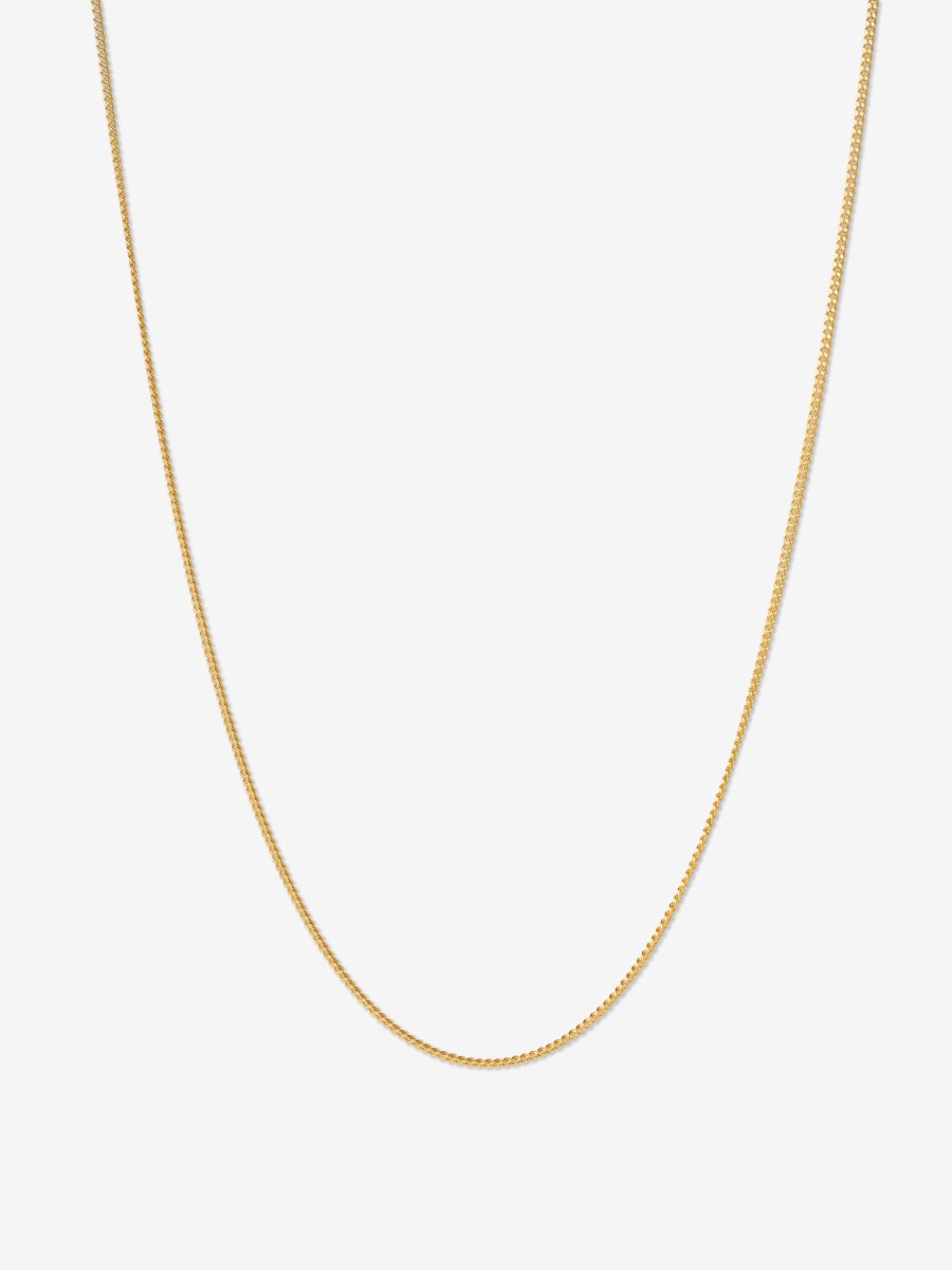 Flat Chain Necklace in 18k Yellow Gold - gold chains - FIGLIO